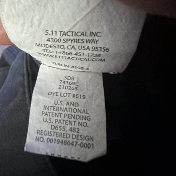 5.11 Tactical brand Size 48 Grey utility pants - Picture 5 of 5